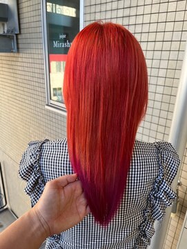 ミラシィ 成田(Mirashy) ハイライトカラーミルクティーベージュレイヤーカット