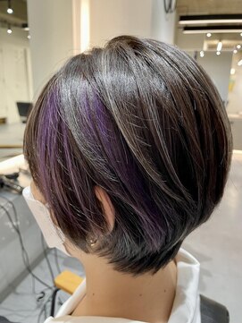 モディッシュバイアルティナ(modish by artina) ショートボブ/インナーパープル