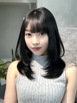 ヴェイン 渋谷(vain)&nbsp;イルミナカラーレイヤーカット顔まわりカット大人ヘア