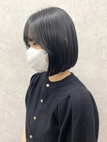 ヘアサロン ドットプラス 町田店(dot. plus)&nbsp;【中西里美】黒髪ボブ/アプリコットオレンジ/ヘアアレンジ町田