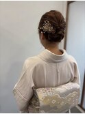 着物ヘア/ヘアアレンジ/着付け/留袖/留袖アレンジ