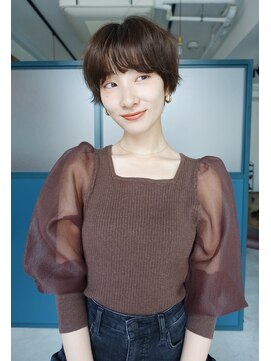 【オン】ショート×チョコレートブラウン