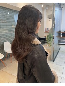 ロングレイヤーカット顔周りレイヤー