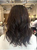 冬◎20代30代ミディアムコテ巻き風パーマ美髪