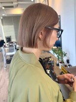 コラソン(corazon)&nbsp;ぱつっとbob+マロンベージュ　リタッチカラー