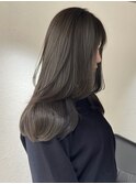 グレージュカラー/髪質改善/美髪/暗髪/レイヤーカット[恵比寿駅]