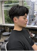 メンズセンターパートニュアンスパーマフェザーパーマ