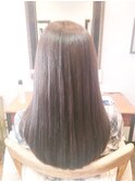 バックスタイル◎極上美髪ナチュラルストレート