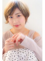 エルフォ(elfo)&nbsp;【elfo】質感・ツヤ重視！ショートのブラウンベージュカラー