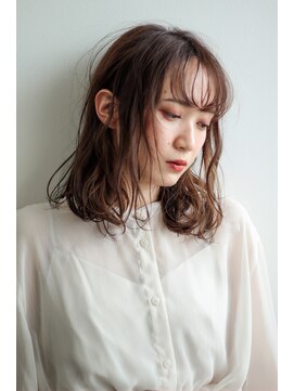 オルティ(OLTI) 《OLTI》オレンジブラウン×ミディアムパーマ