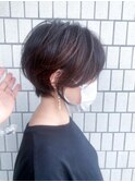大人可愛い前下がりショート♪