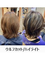 フィックス ヘアー(FIX hair) ウルフカット/ハイライト