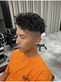 リバース×アップバング×ツイストスパイラルパーマ