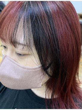 ノクターン 池袋(NOCTURNE) ピンクオレンジ　x　ブラック