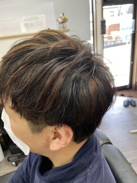 ヘアークリエイトフクダ メンズメッシュ(ブリーチなし)