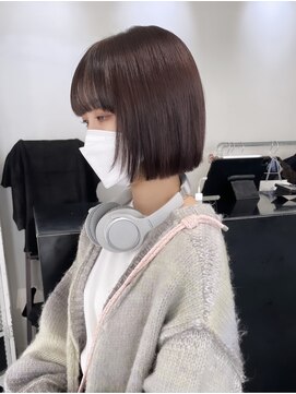 リル 溝の口(LiL) アッシュブラウンボブ/溝の口/ブリーチ/レイヤーカット