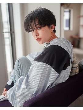 ガーランドツー(Garland 2F) マッシュパーマアッシュブラックメンズライクマッシュショート