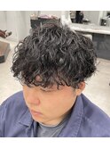 メンズ 波巻きスパイラルパーマ