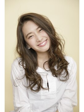 アフロディーテ 銀座(APHRODITE GINZA) 黒髪/グレーベージュ/レイヤーロング/前髪パーマ/銀座