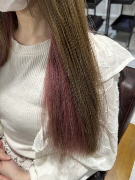 シエル 千葉店(CIEL) インナーカラー*ベビーピンク