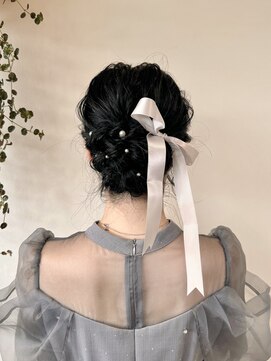 ゼスト 中野店(ZEST) 【zest中野/セイラ】ゆるふわシニヨンアレンジ