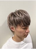 【岡町/メンズカット/ハイトーンカラー/ベージュカラー】