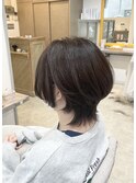 ジェットパープル×ショートウルフカット