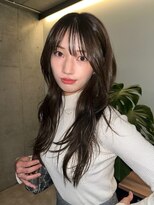 ナループロアボタン(Nalu pu loa BOTAN)&nbsp;レイヤーカット/ロングウルフ/レイヤーロング/オリーブカラー