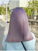 ブリーチダブルカラーホワイトカラーインナーカラー裾カラー艶髪