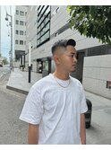 束感刈り上げビジネス七三ツーブロックアップバング