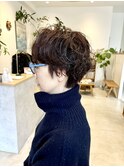 大人女性ショートパーマ#西区庚午北美容室