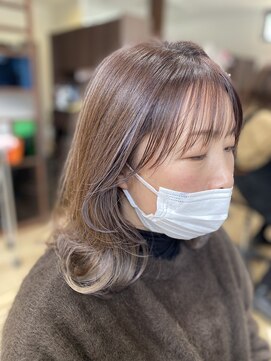 シャイン(shine) カット+ヴィラロドラカラー+ハイライト+スパトリートメント