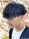 ツイストスパイラルパーマツイストパーマメンズパーマ刈り上げ