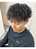 波巻きスパイラルシャドーパーマ