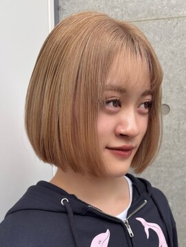 フリーラ 表参道(freera) ボブストレートのブリーチカラー