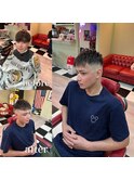 -80's American barber shop-