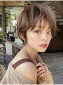 【志賀永遠】ショート/顔まわり/丸み/マッシュ/縮毛矯正/立川