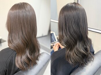 ミム(Mimu)の写真/【北18条/NEW OPEN】グレイカラーもお任せください！白髪ぼかしハイライトで白髪もしっかりカバー＊