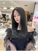 韓国スタイル/ナチュラルくびれへア_くびれ巻き_レイヤーカット
