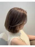 白髪ぼかしと似合わせボブ