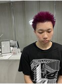 【Dicency】メンズ スパイキーショート×ピンクバイオレット