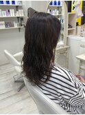 黒髪/クラゲヘアー/オリーブグレー/小顔/ココアベージュ/新籾