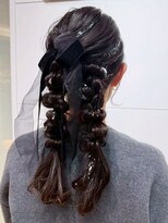 カミラボ(KAMI LABO) ヘアセット ツインポニー アップスタイル パーティーヘア