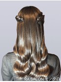 【推し活ヘアメ】ねじりハーフツイン