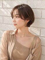 イト(ito) 丸みショートボブ×耳かけ小顔スタイル顔周りレイヤーカット