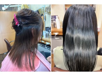 シンラヘアー(SINRAhair)の写真/話題の長門政和さんプロデュース[METEOストレート][メテオカラー][メテオアルカリ酸熱トリートメント]導入!