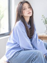 ドット ヘアー(dot.hair) ロングスタイル / センターパート / ニュアンスカール