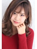 キュンとする大人の可愛さ低温デジタルパーマのセミディスタイル