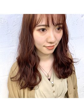 ヒート バイ アンカットラウンジ 渋谷(HEAT by UNCUT&LOUNGE) お客様スタイル　ラズベリーカラー[HEAT by UNCUT LOUNGE 渋谷］