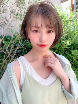 ジュース 原宿明治神宮前(JUICE) 【juice阿部展大】1番小顔に見えるナチュラルショートボブ☆